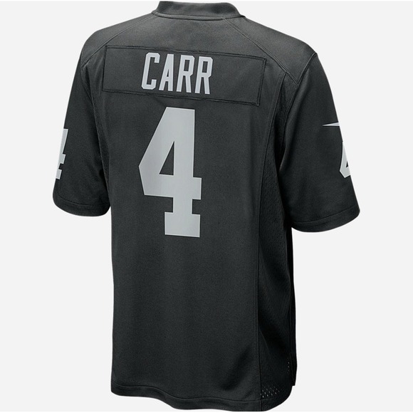 Nike On Field Derek Carr Las Vegas Raiders NFL Black Jersey Medium NWT MSRP $130
